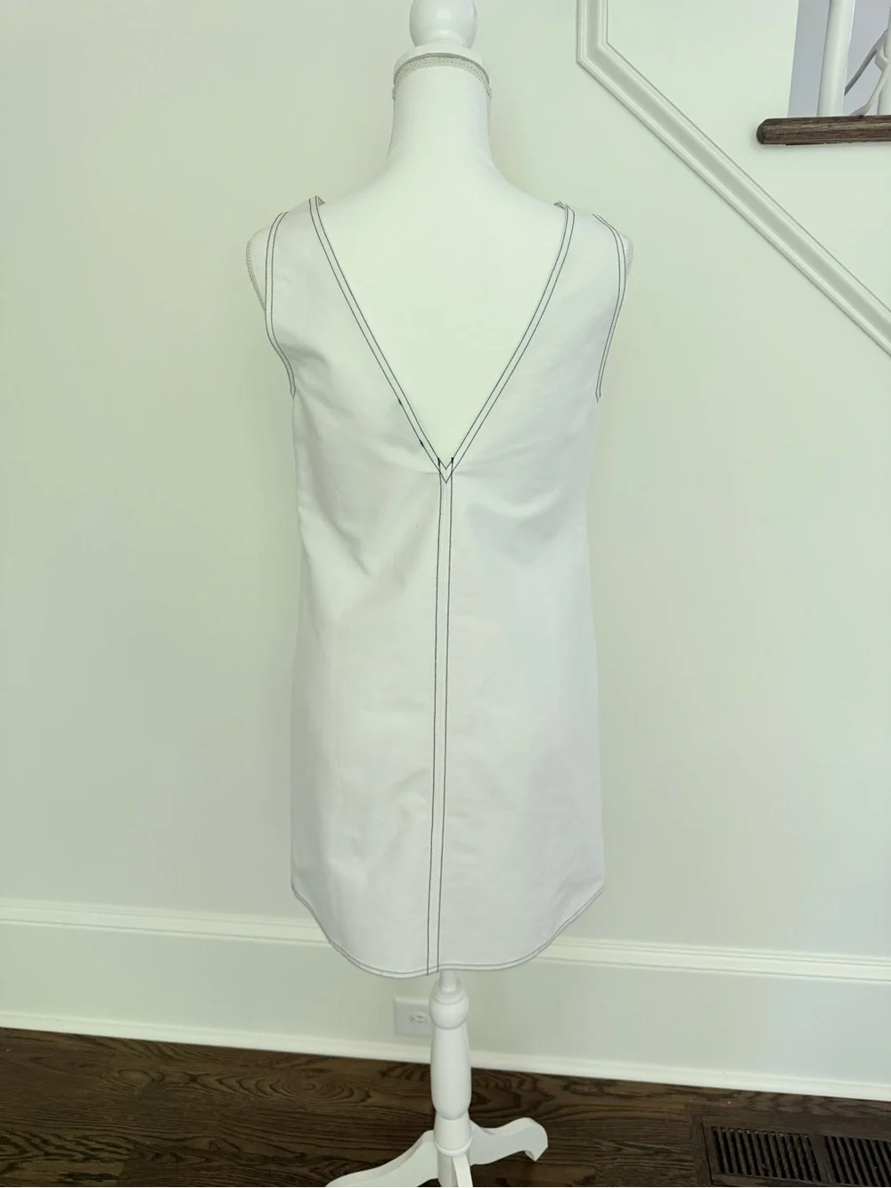 NWT J. Crew Contrast-stitch cotton poplin dress - size 6